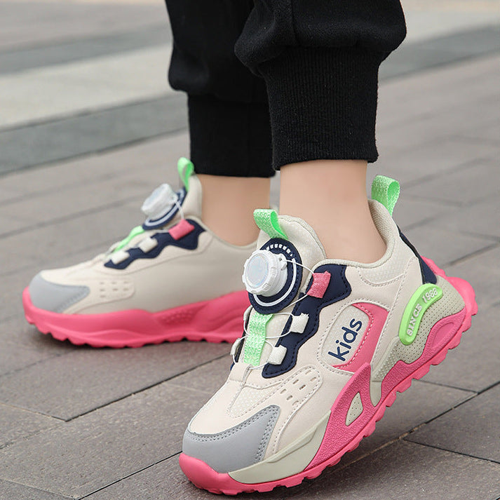Girls Waterproof Casual Sneakers - All-Weather Athletic Sports Shoes