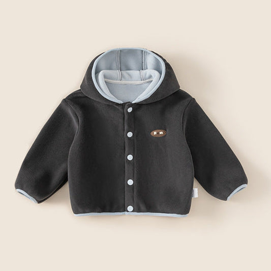 Dicke, warme Fleecejacke mit Kapuze für Jungen