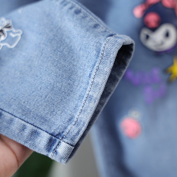 Girls Casual Jeans Kids Long Denim Pants