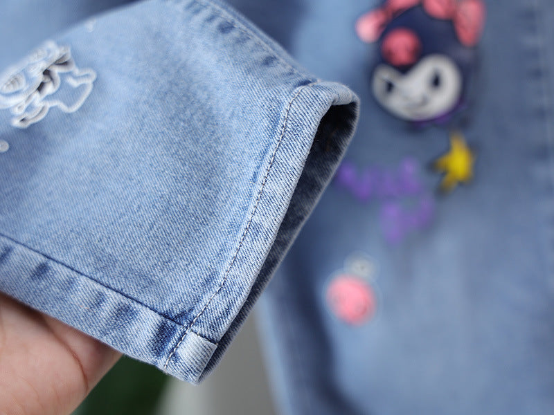 Girls Casual Jeans Kids Long Denim Pants