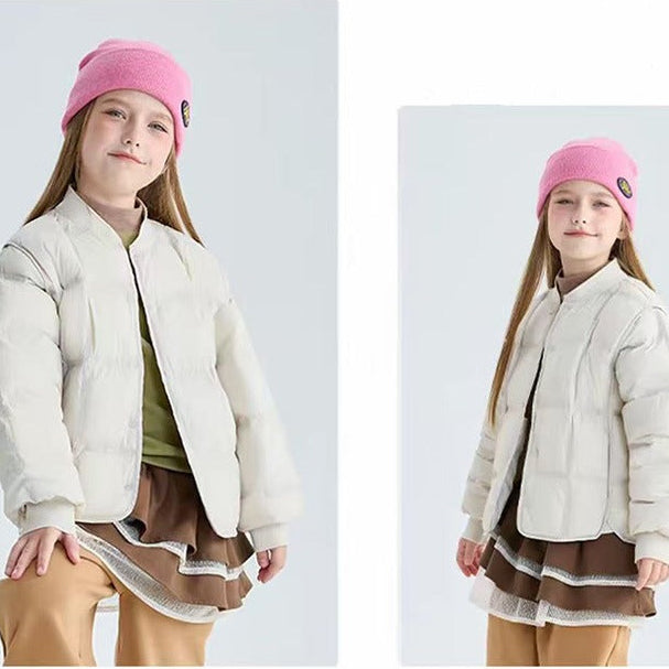 Kinder-Schuluniform-Futter, lässige, leichte Daunenjacke