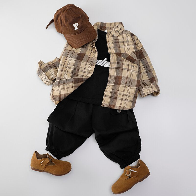 Boys’ Relaxed Casual Long Sleeve Shirt