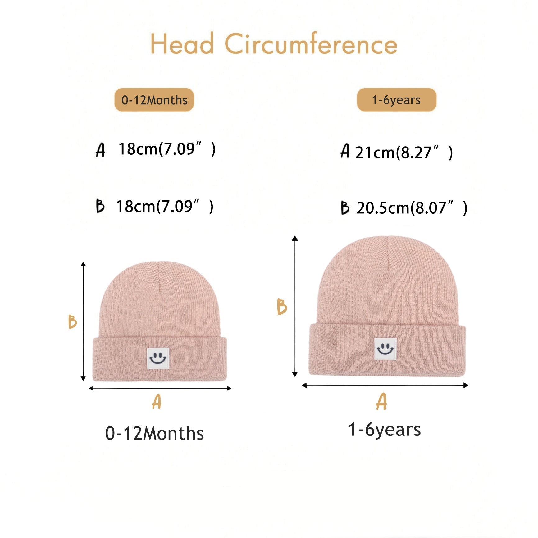 Conjunto de gorro, bufanda y guantes gruesos y cálidos con cara sonriente para niños