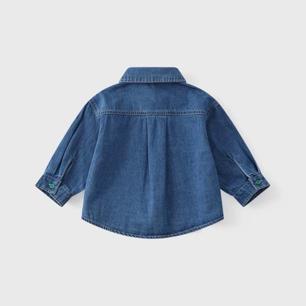Baby Fashion Pocket Denim Jacket Shirt