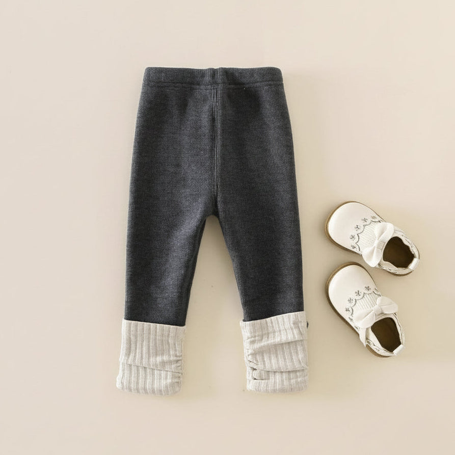 Warme, fleecegefütterte Leggings für Babys (Herbst/Winter)