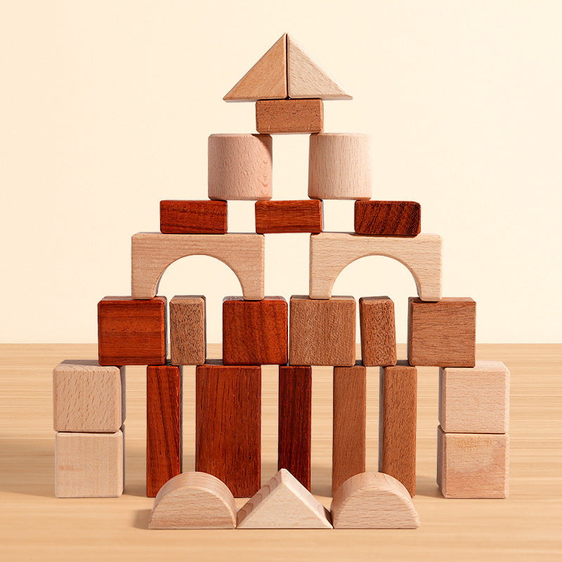 Children's Solid Wood Teething Building Blocks