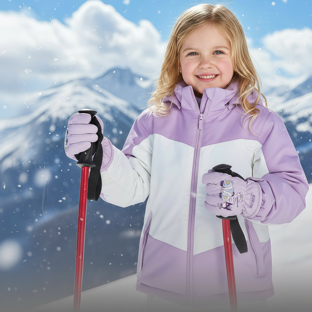 Kids Thick Warm Ski Gloves