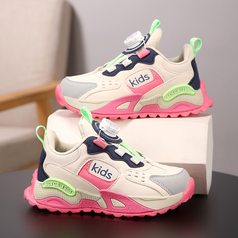 Girls Waterproof Casual Sneakers - All-Weather Athletic Sports Shoes