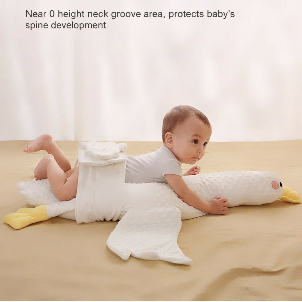 Baby White Goose Gas Relief Pillow Plush Doll