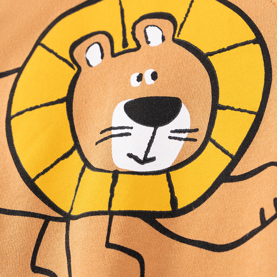 Boys Fall Trendy Cartoon Outfit Set