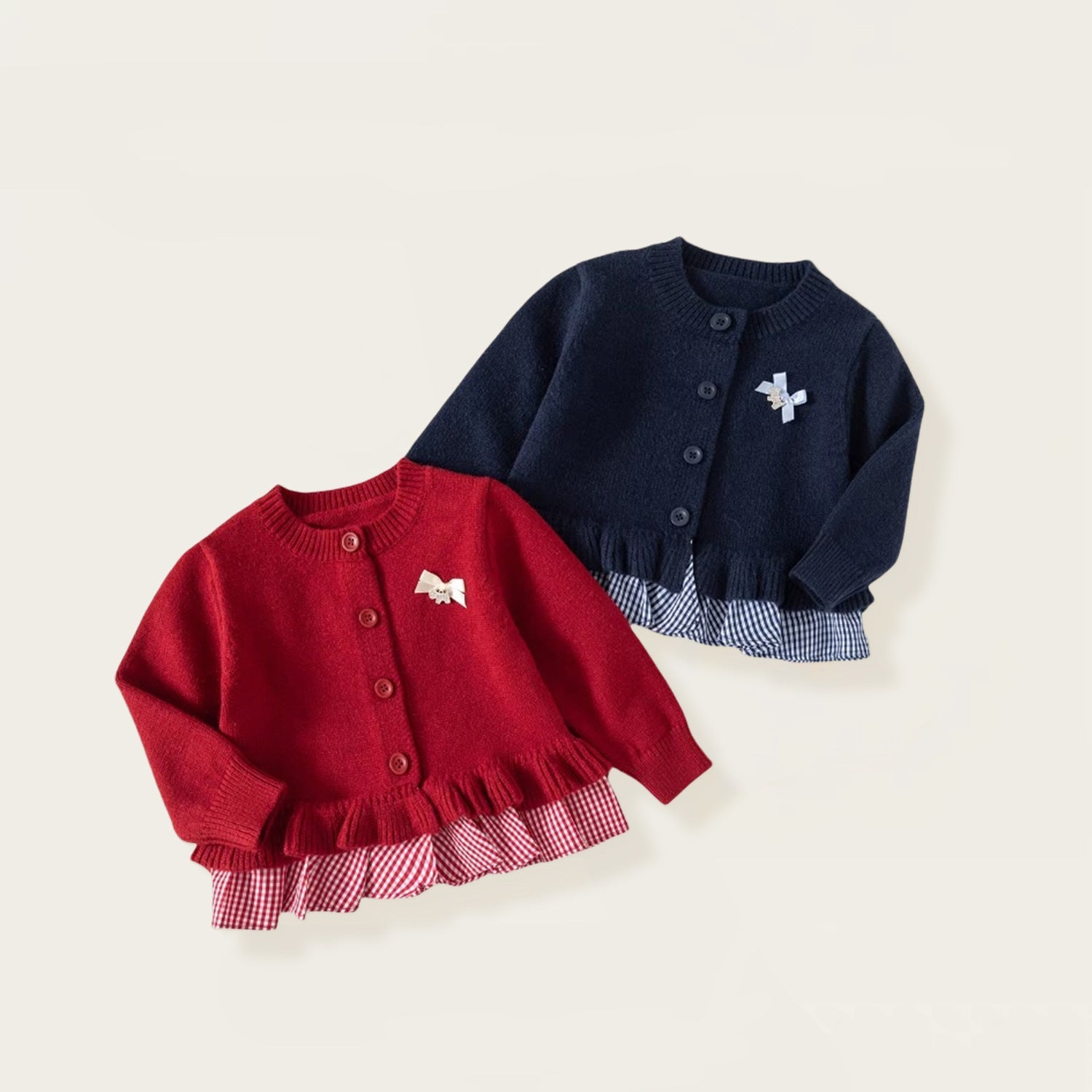 Mädchen Herbst Stilvoller Strickcardigan