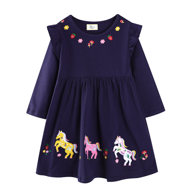 Autumn Girls Dress Long Sleeve Girls Princess Dress