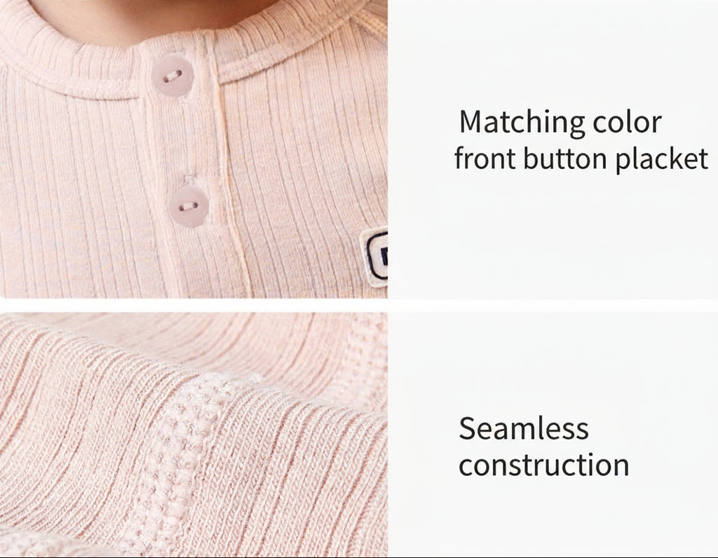 Kinder Warmer, weicher Thermo-Loungewear-Pyjama aus Bambusfaser