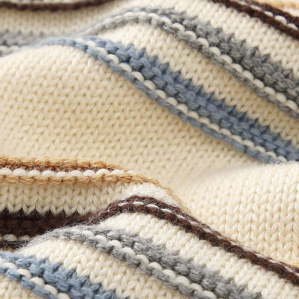 Suéter de punto grueso y cálido con dibujos animados para bebé niño