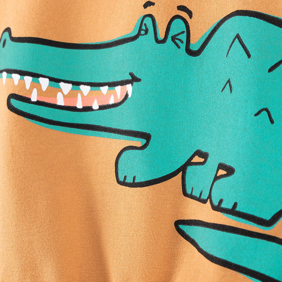 Boys Fall Trendy Cartoon Outfit Set