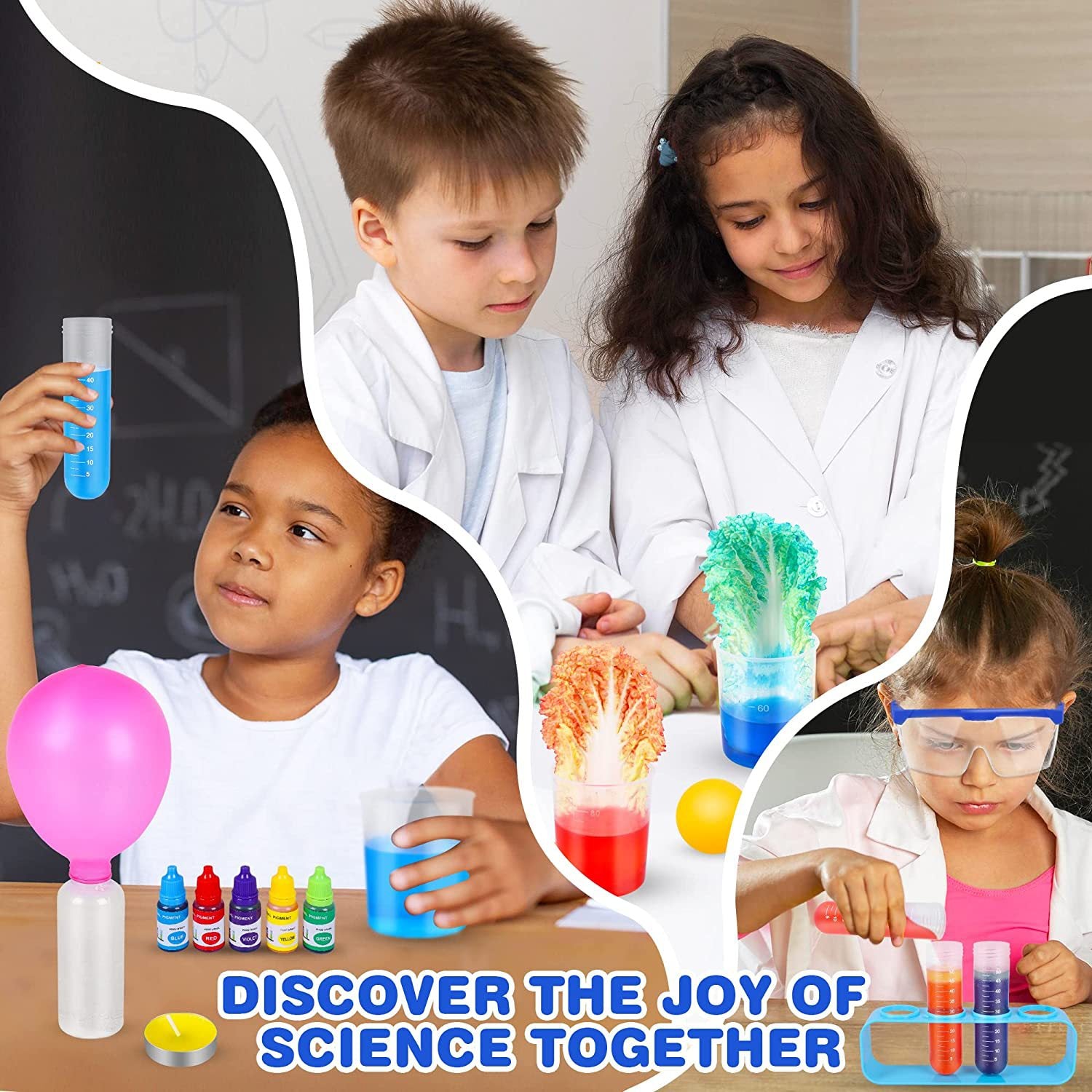Kit de experimentos científicos para niños