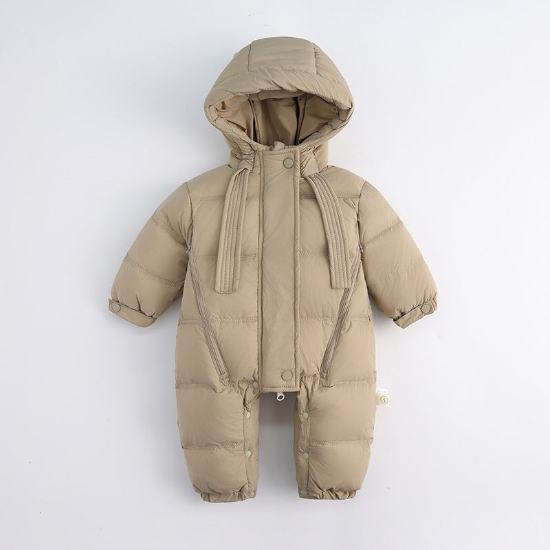 Baby Thick Warm Hooded Romper Down Jacket