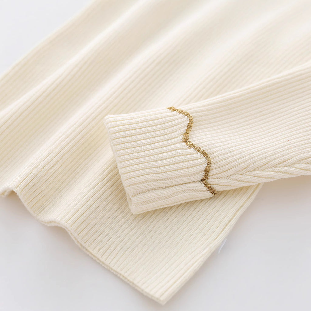 Suéter de punto elegante y versátil para niñas