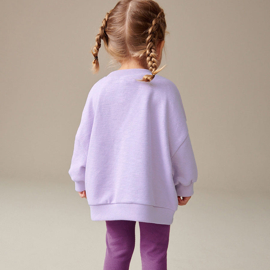 Mädchen Herbst-Freizeit-Sweatshirt-Set