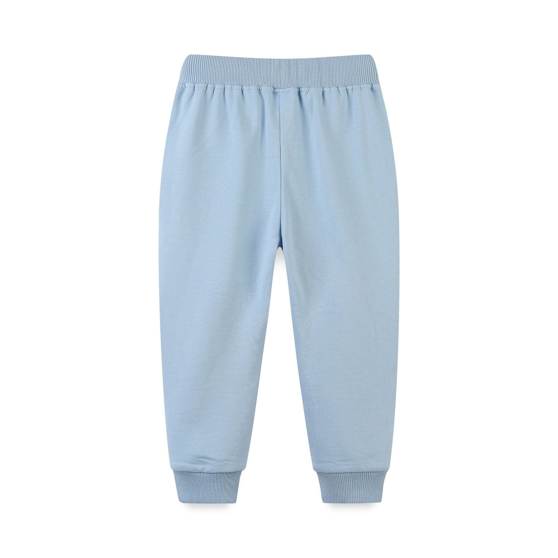 Girls Sports Pants Kids Trendy Embroidered Long Sweatpants
