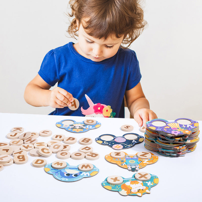 Rompecabezas de letras de coches para niños