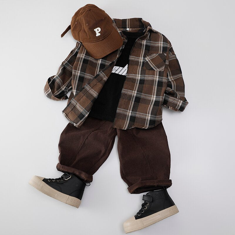 Boys’ Relaxed Casual Long Sleeve Shirt