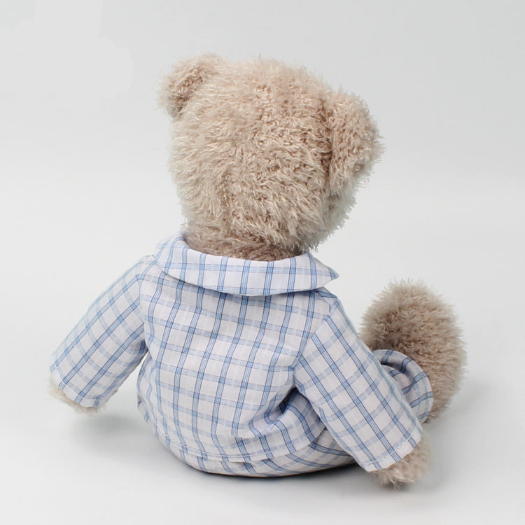 Cute Teddy Bear Plush Wearing Pajamas