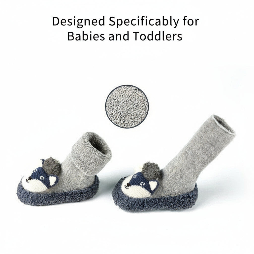 Baby Toddler Fleece Lined Thick Floor Socks
