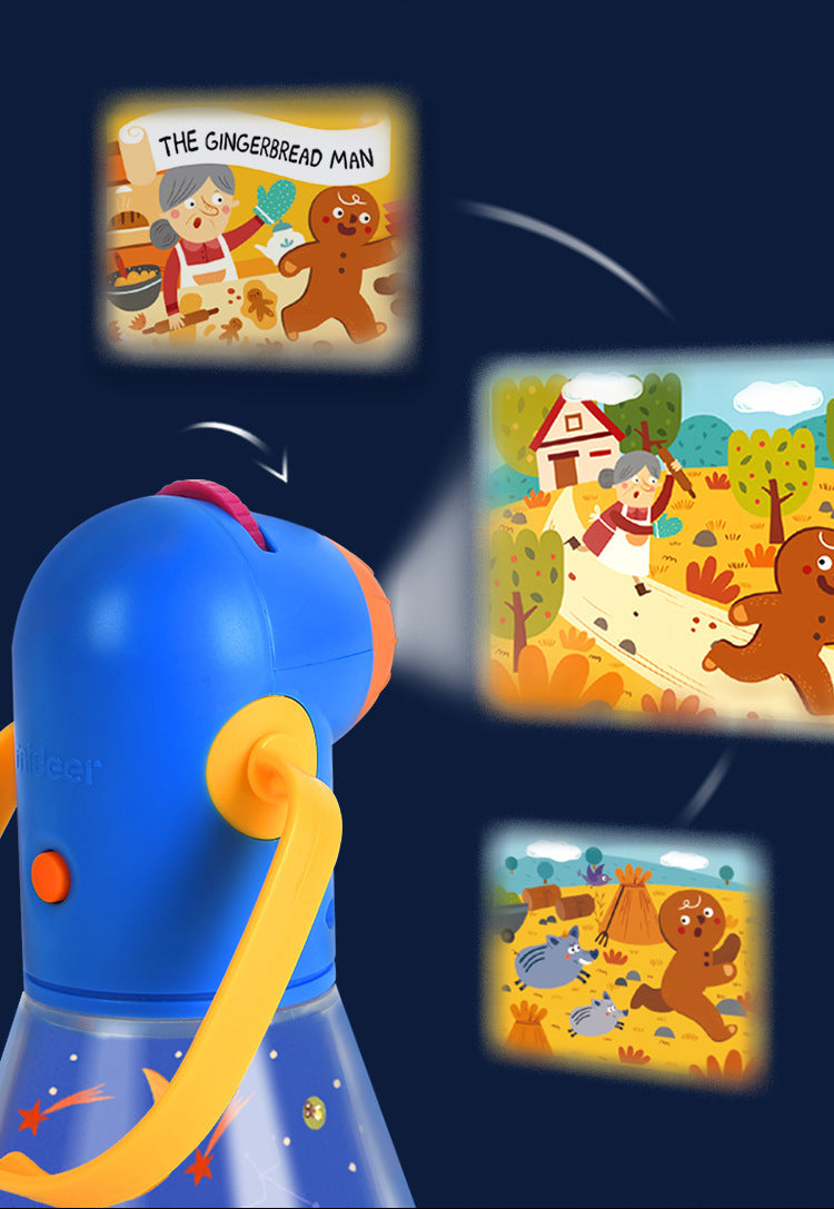 Proyector de cuentos en chino e inglés para niños