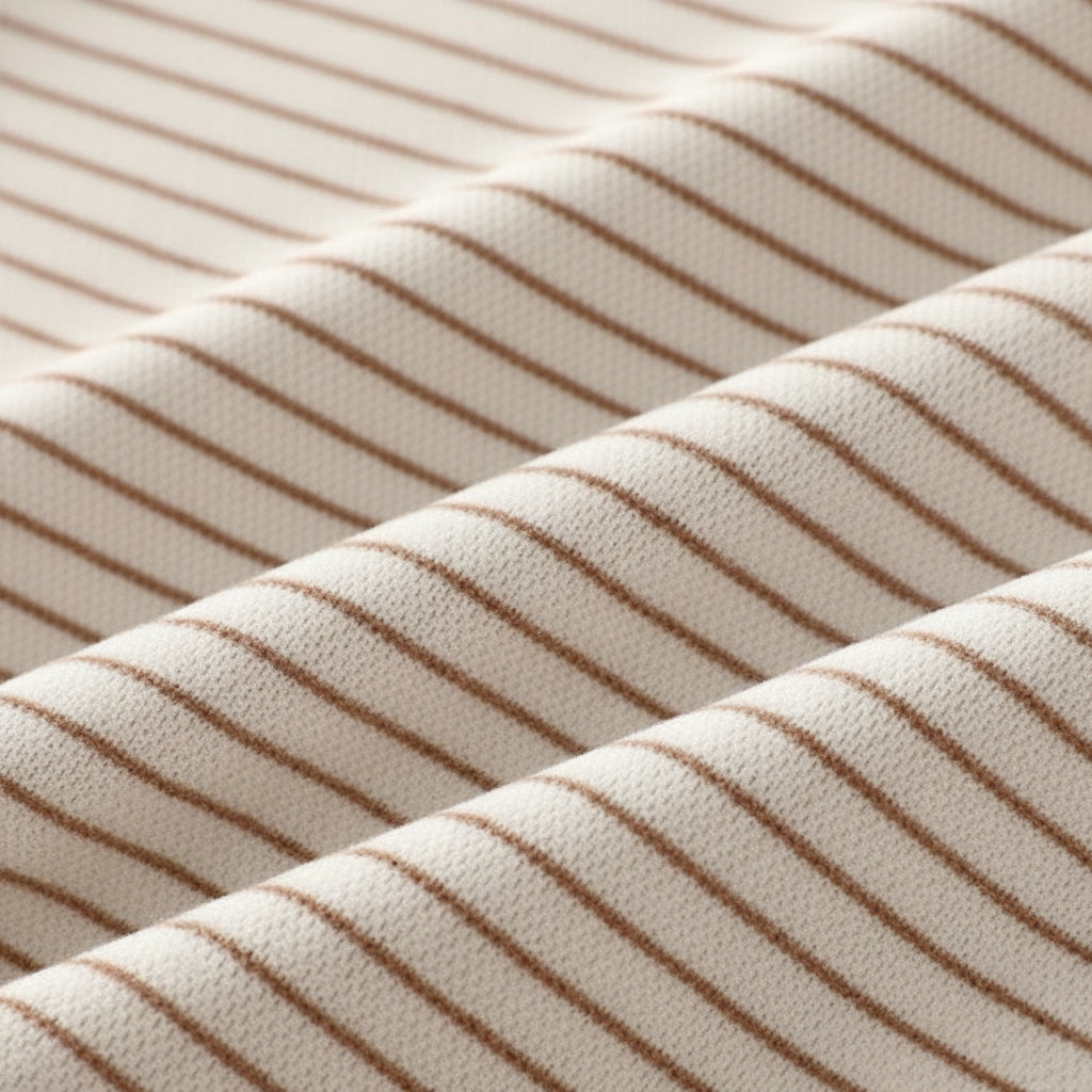 Kids Striped Mock Neck Thermal Long Sleeve T-Shirt