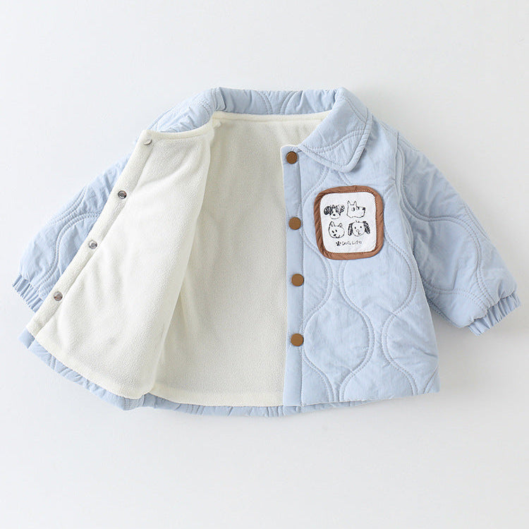 Baumwollwattierte Freizeitjacke für Jungen