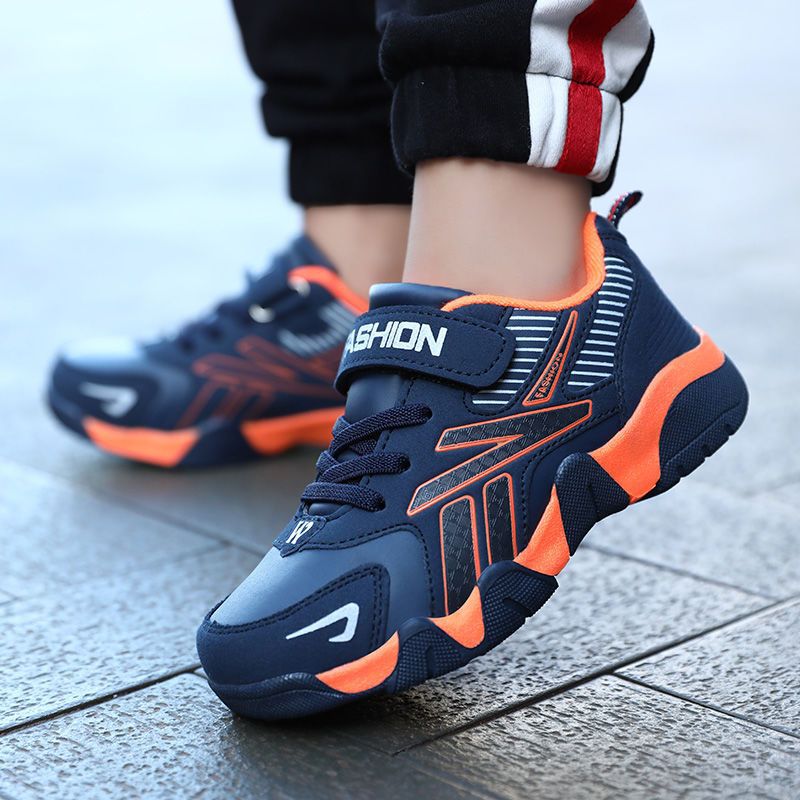 Boys Waterproof Leather Sneakers - Autumn Winter Casual Sports Shoes