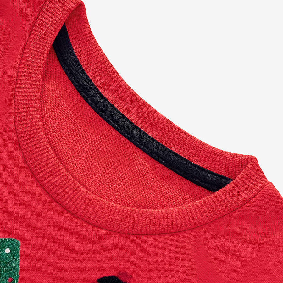 Christmas Kids Cartoon Embroidered Sweater