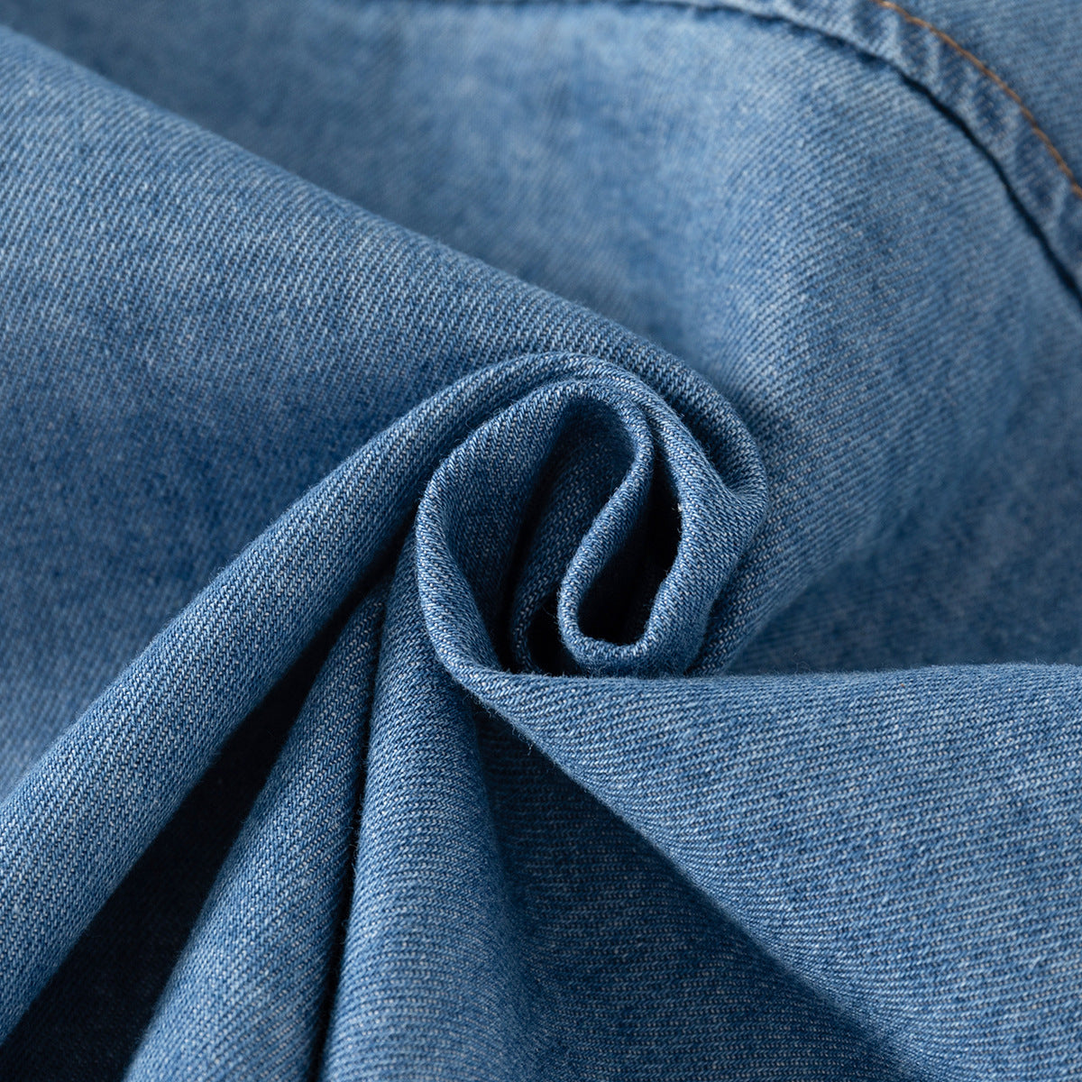 Boys Casual Denim Long Sleeve Shirt