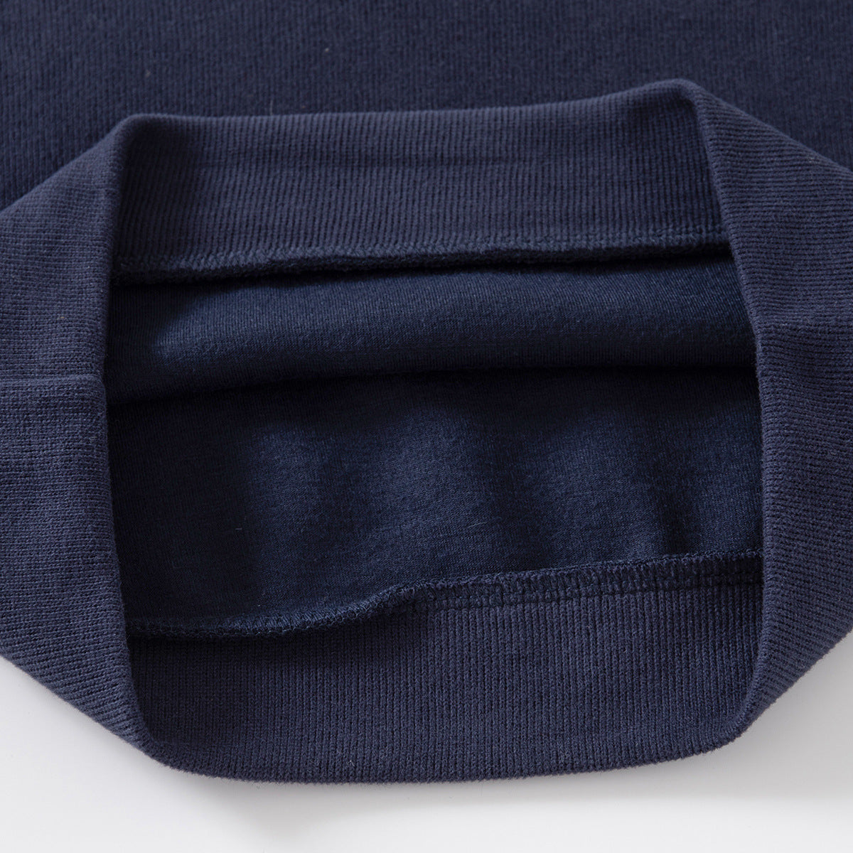 Boys V-Neck Faux Two-Piece Sweatshirt with Embroidered Bear Patch