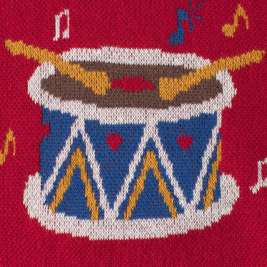 Children's Christmas Holiday Red Knit Sweater