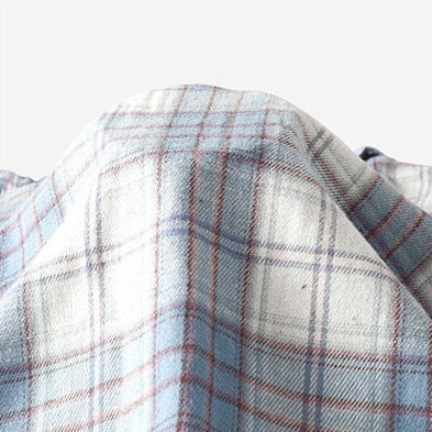 Boys Plaid Button-Up Long Sleeve Shirt Jacket