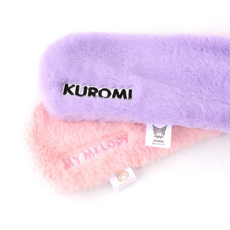 Girls Cute Kuromi Windproof Warm Scarf