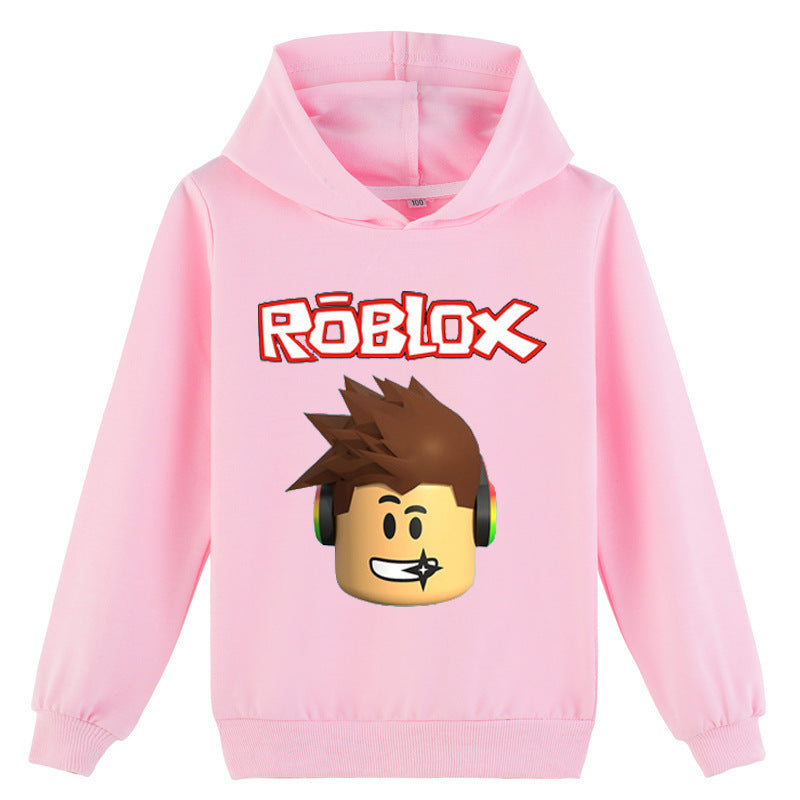Kids ROBLOX Boys Girls Spring Autumn Hooded Sweatshirt
