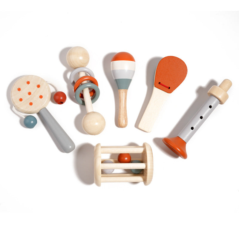 Baby Toddler Hand Rattle Drum Musical Instrument