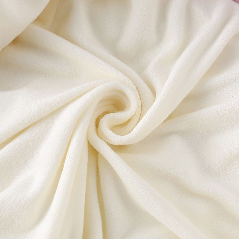 Girls Plush Lined Warm Hooded Puffer Jacket with Bunny Ears