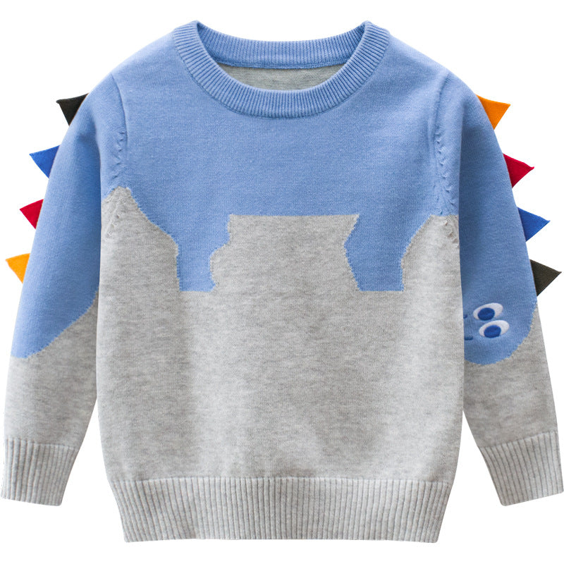 Boys Autumn Clothing Kids Sweater Toddler Top Baby Clothes Dinosaur
