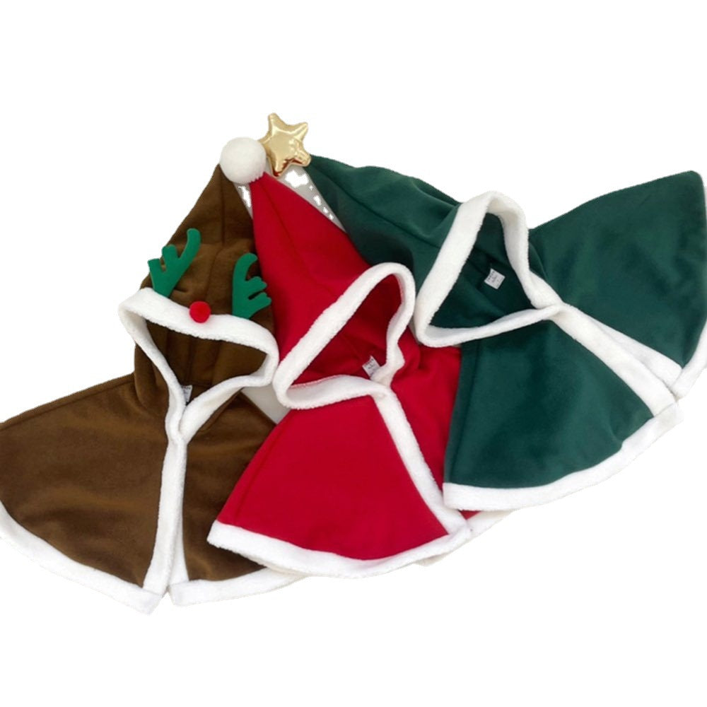 Baby Warm Christmas Cloak with Fleece Lining