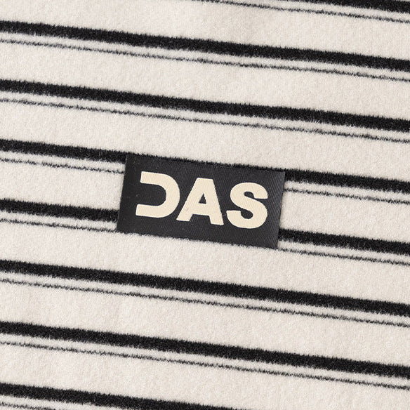 Boys Striped Mock Neck Fleece Long Sleeve T-Shirt