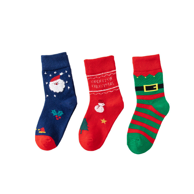 Kids Christmas Warm Crew Socks
