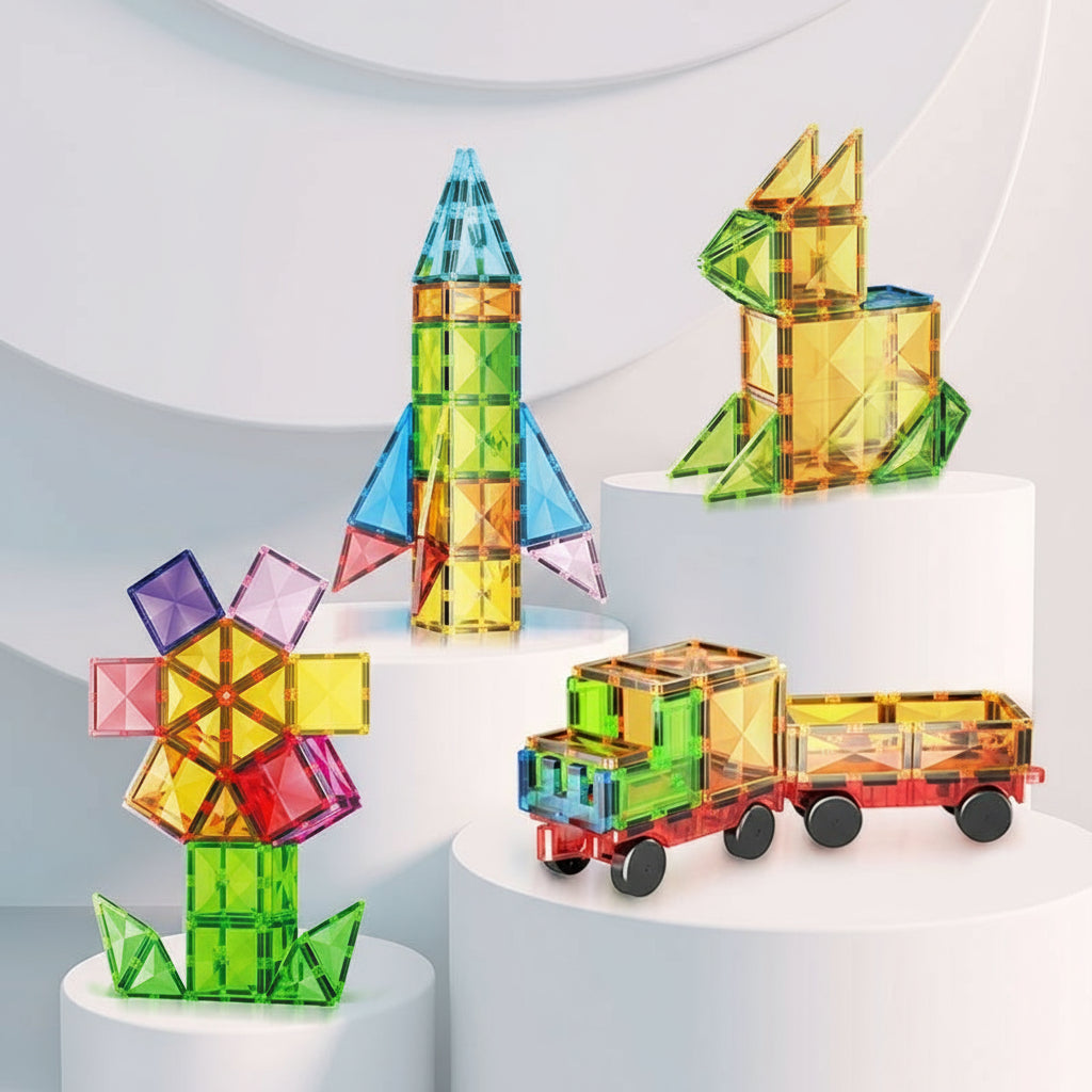 Azulejos magnéticos de colores para ventanas para niños