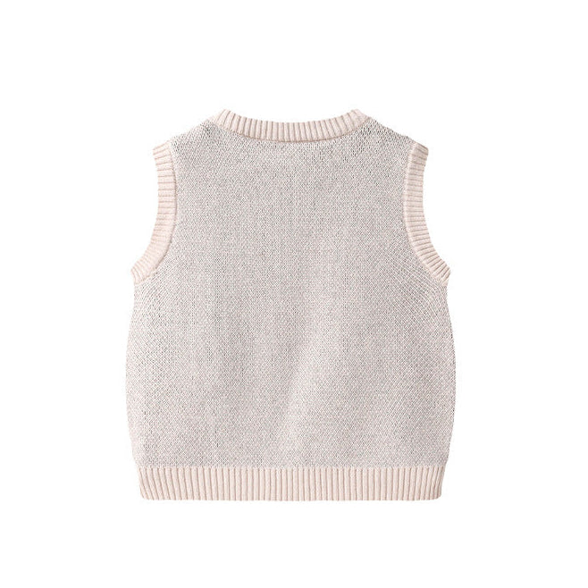 Baby Toddler Cartoon Knit Casual Vest