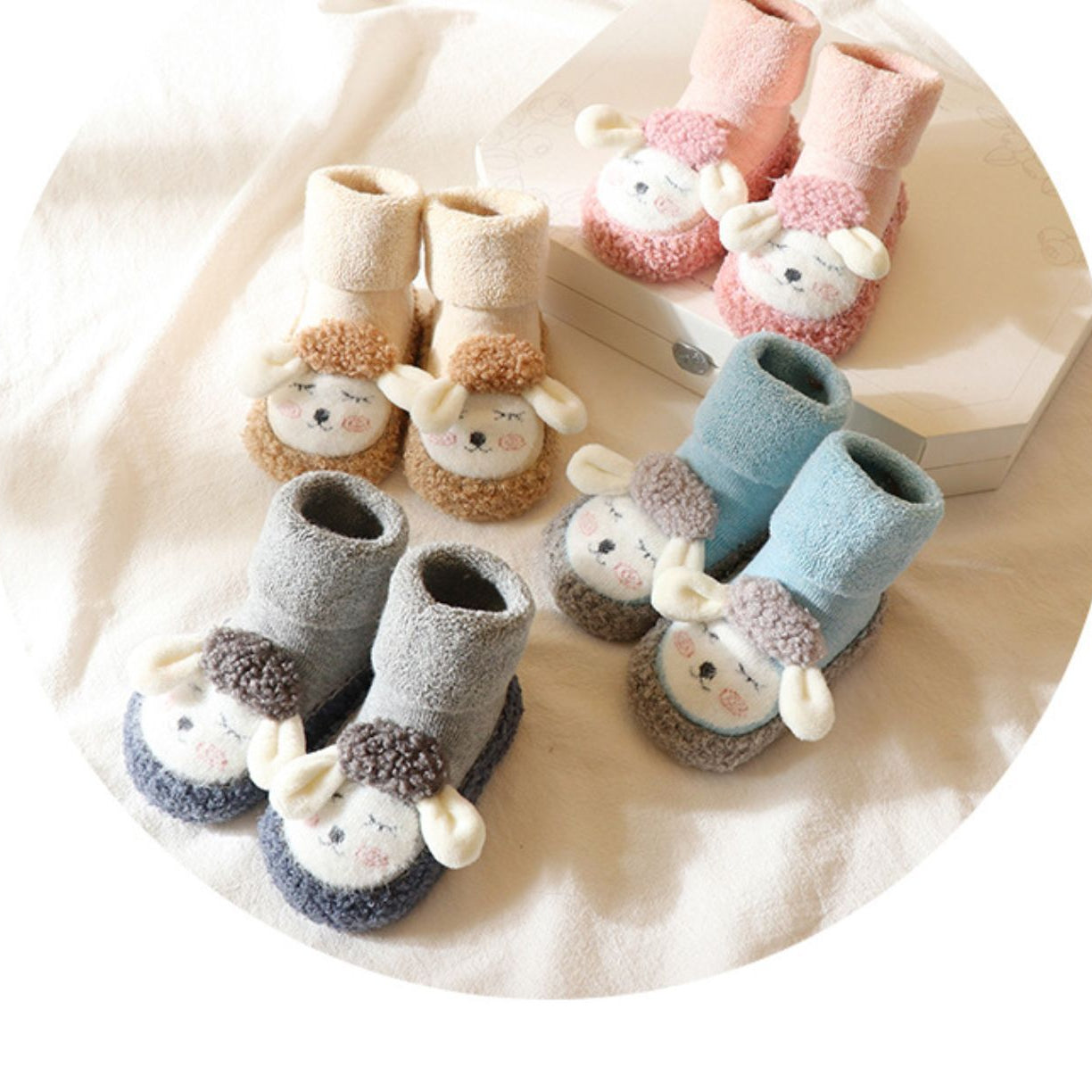Baby Toddler Fleece Lined Thick Floor Socks