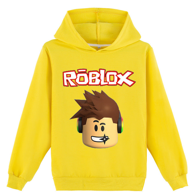 Kids ROBLOX Boys Girls Spring Autumn Hooded Sweatshirt