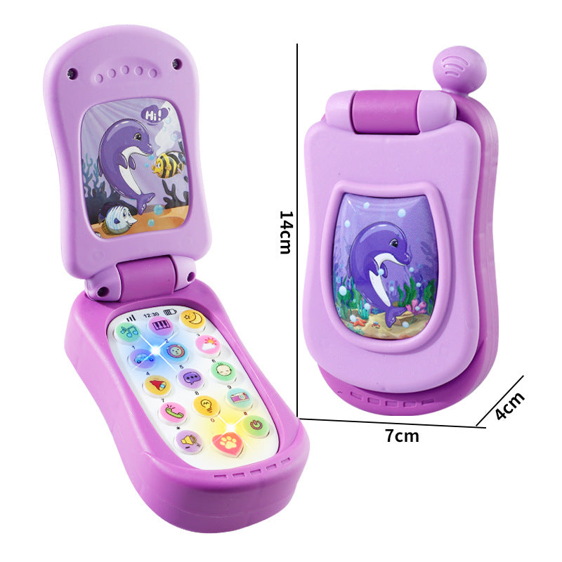 Teléfono musical con dibujos animados para bebés